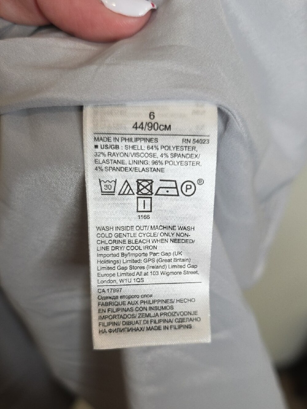 Banana Republic Light Gray Sleeveless Peplum Top New With Tags Sz 6 - Picture 4 of 8